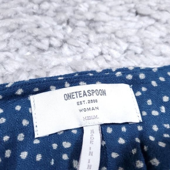 One Teaspoon Starry Night Wrap Dress Navy Blue White Dot Women's Size Medium - Picture 4 of 10
